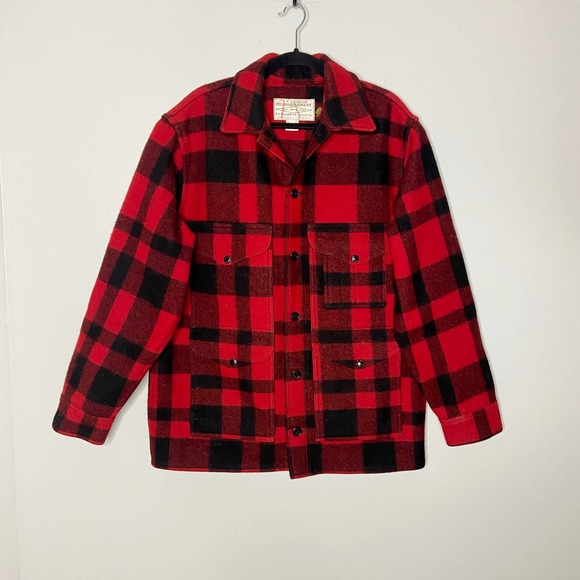 Filson Other - C.C.Filson Vintage Mens Size 44 Mackinaw Cruiser Buffalo Plaid Hunting Jacket